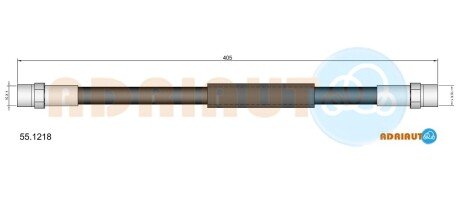 VW шланг гальмівний передн. LT -96 ADRIAUTO 55.1218