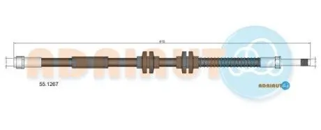 VW гальмівний шланг T5 передн. ADRIAUTO 55.1267