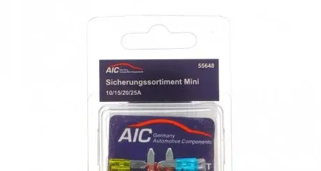 Комплект предохранителей (Мини) (10A/15A/20A/25A) AIC 55648