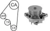 SEAT К-кт ГРМ (помпа с прокладкой + ремень + ролик) AROSA 1.0 97-04, IBIZA III 1.6 03-09, VW CADDY II 1.4 95-03, POLO III CLASSIC 60 1.4 95-01 AIRTEX WPK-1582R02 (фото 1)
