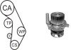 VW К-кт ГРМ (помпа+2 ролика+ремінь+кріплення) GOLF IV 1.8 97-05, SKODA OCTAVIA I 1.8 01-06, SEAT Leon 1.8 99-06, AUDI A6 1.8 97-05 AIRTEX WPK-937703 (фото 1)