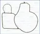 Прокладка помпи води BMW 1/3/5/7/X1/X3/X5 04- AJUSA 01216400 (фото 1)