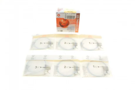 Кільця поршневі Daewoo Lanos 1.5 8V 90- (+0,25/76,75mm) (1.5x1.5x3.0) (к-кт 4 циліндри) AMP PR-DAE-47-3548-025-SET