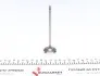 Клапан (впуск) Nissan Primastar/Opel Vivaro/Renault Trafic 1.8/2.0 98- (33.4x5.5x110.7) AMP PREN020-S-0-0 (фото 4)