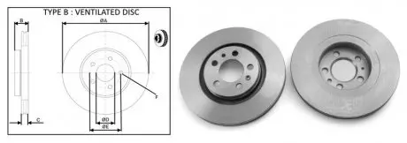 Диск гальмівний пров (кратно2шт) VW GOLF IV (1J1) (05/00-05/04) APPLUS APLUS 61283AP