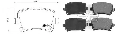 Колодка гальмівна задня SKODA OCTAVIA III Combi (5E5,5E6) (11/12-) APPLUS APLUS 71159BCAP