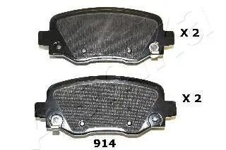 Колодки гальмівні зад. Jeep Cherokee 2.0-3.2 13- ASHIKA 51-09-914