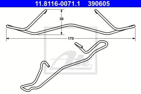 Пружина ATE 11.8116-0071.1