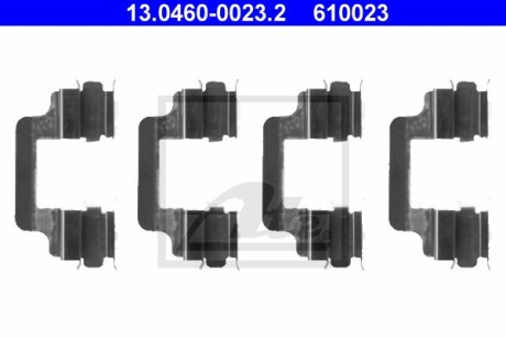 Комплект монтажный тормозных колодок ATE 13.0460-0023.2