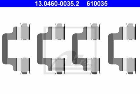 Комплект монтажных колодок ATE 13.0460-0035.2