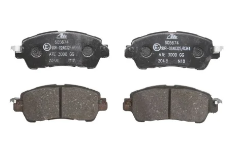 Комплект гальмівних колодок передн, MAZDA 2 1.5/1.5D/1.5H 08.14- ATE 13046056742