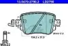 Комплект гальмівних колодок з 4 шт. дисків ATE 13.0470-2790.2 (фото 2)