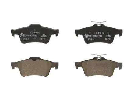 Керамічні гальмівні колодки задн, CHEVROLET VECTRA FORD FOCUS IV, KUGA III, TOURNEO CONNECT, TRANSIT CONNECT NISSAN PRIMERA OPEL SIGNUM, VECTRA C, VECTRA C GTS SAAB 9-3 1.5-3.2 02.98- ATE 13047071942