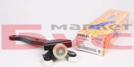 Ролик дверей (бічних/нижній) VW T5 (R) (з кронштейном) (8430.01) AUTOTECHTEILE 384 3001