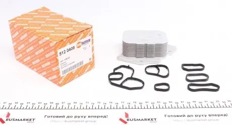 Радіатор масляний Citroen Berlingo/Peugeot Partner 1.6 HDI 05- (теплообмінник) (з прокладками) AUTOTECHTEILE 512 0408