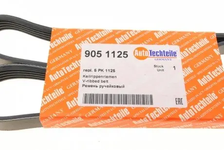 Ремінь генератора AUTOTECHTEILE 905 1125