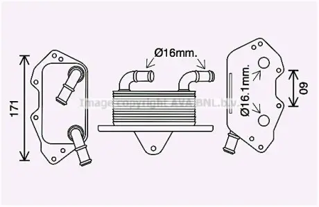 Охолоджувач оливи AVA COOLING AI3404