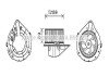 AVA AUDI Вентилятор салону 80 B4 91-, Audi A4 AVA COOLING AI8372 (фото 1)