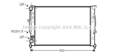 Радиатор охлаждения двигателя AVA AVA COOLING AIA2123