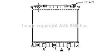 AVA LAND ROVER Радіатор охолодження двиг. Range Rover II 2.5D 94- AVA COOLING AU2132