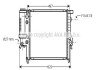 AVA BMW Радіатор сист. охолодження двиг. 3 E30 1.6/1.8 AVA COOLING BW2137 (фото 1)