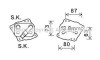 AVA BMW Оливний радіатор (без корпуса) 1 (E81), 1 (E87), 1 (E88), 3 (E90), 5 (E60), X3 (E83) AVA COOLING BW3412 (фото 1)