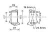 AVA BMW Оливний радіатор (без корпуса) 1 F20, 2, 3 F30, 4, 5 F10, X1 E84, X3 F25, X5 F15 2.0d AVA COOLING BW3553 (фото 1)