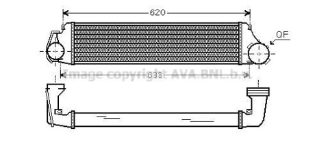 Охолоджувач наддувального повітря AVA COOLING BW4282