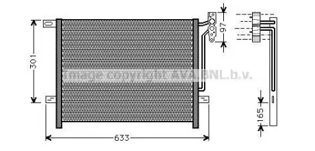 Конденсор кондиціонера BMW 3 E46/E83 98-05 (AVA) AVA COOLING BW5203 (фото 1)