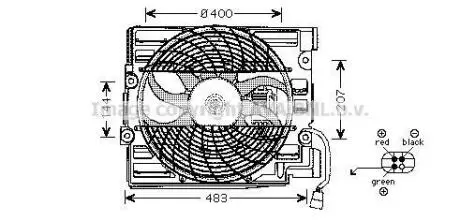 AVA BMW Вентилятор системи охолодження двигуна 5 (E39) 96- AVA COOLING BW7510