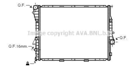 Радиатор BMW X5 4.6/4.8 01- (Ava) AVA COOLING BWA2276