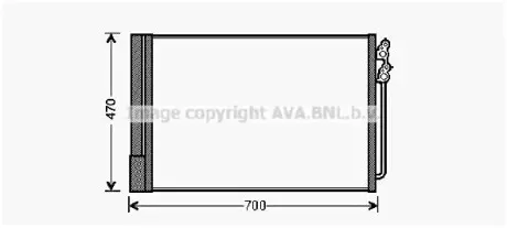 Радіатор кондиціонера AVA AVA COOLING BWA5370D