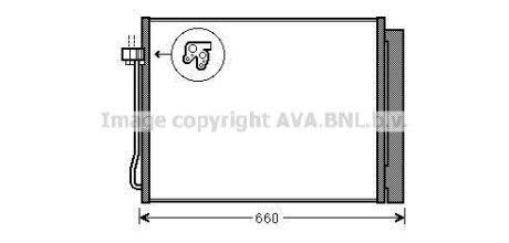 Радиатор кондиционера AVA AVA COOLING BWA5377D