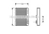 Радиатор отопителя салона BMW 3e46 00>, X3e83 AVA COOLING BWA6211 (фото 1)