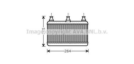 Радіатор обігрівача салону AVA AVA COOLING BWA6341