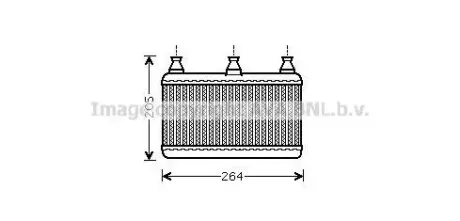 Радіатор обігрівача салону AVA AVA COOLING BWA6341