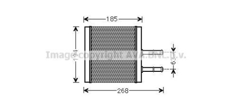 Радиатор отопителя салона Chevrolet Aveo (03-) All Models AVA COOLING CTA6042