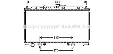 Радиатор охлаждения NISSAN PRIMERA (P12, W12) (02-) (выр-во AVA) AVA COOLING DNA2218