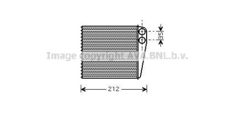 Радіатор обігрівача салону Nissan Micra (02-), Note (06-), Tiida (04-) AVA AVA COOLING DNA6256 (фото 1)