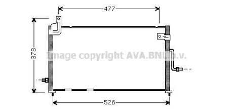 Радиатор кондиционера DAEWOO MATIZ (98-) 0.8/1.0 (выр-во AVA) AVA COOLING DW5044