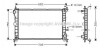 Радиатор охлаждения двигателя FOCUS 14/6/8 MT +AC 98-05 (Ava) AVA COOLING FD2264 (фото 1)