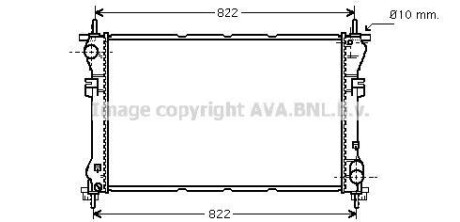 Радіатор охолодження двигуна TRANSIT VII 20TD MT 00- (Ava) AVA COOLING FD2320