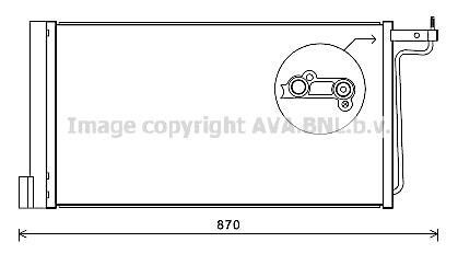 Радіатор кондиціонера FORD (AVA) AVA COOLING FD5485D (фото 1)