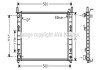 AVA FORD Радіатор охолодження Fiesta V, Fusion 1.4 TDCI AVA COOLING FDA2326 (фото 1)