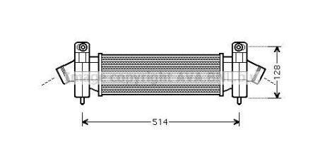 AVA FORD Інтеркулер Mondeo III 2.0/2.2TDCi 00- AVA COOLING FDA4341