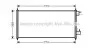 Радіатор кондиціонера FORD Transit Connect (P65, P70, P80) (AVA) AVA COOLING FDA5361 (фото 1)