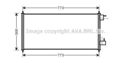 Радиатор кондиционера FORD Transit Connect (P65, P70, P80) (выр-во AVA) AVA COOLING FDA5361