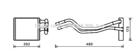 Радиатор отопителя салона Ford Fiesta 08> AVA COOLING FDA6455