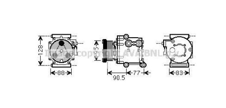 Компрессор кондиционера AVA AVA COOLING FDAK434