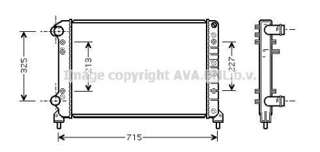 Радіатор охолодження двигуна AVA AVA COOLING FTA2262